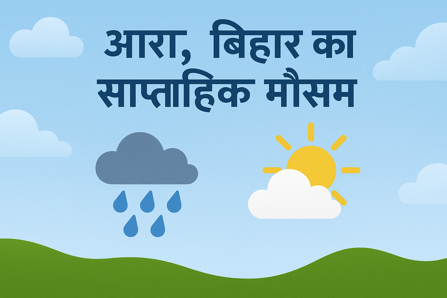 आरा का मौसम इस हफ्ते: हल्की बारिश के बाद फिर से चढ़ेगा पारा